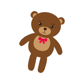 Virtual prop of a teddy bear for a Photo Booth